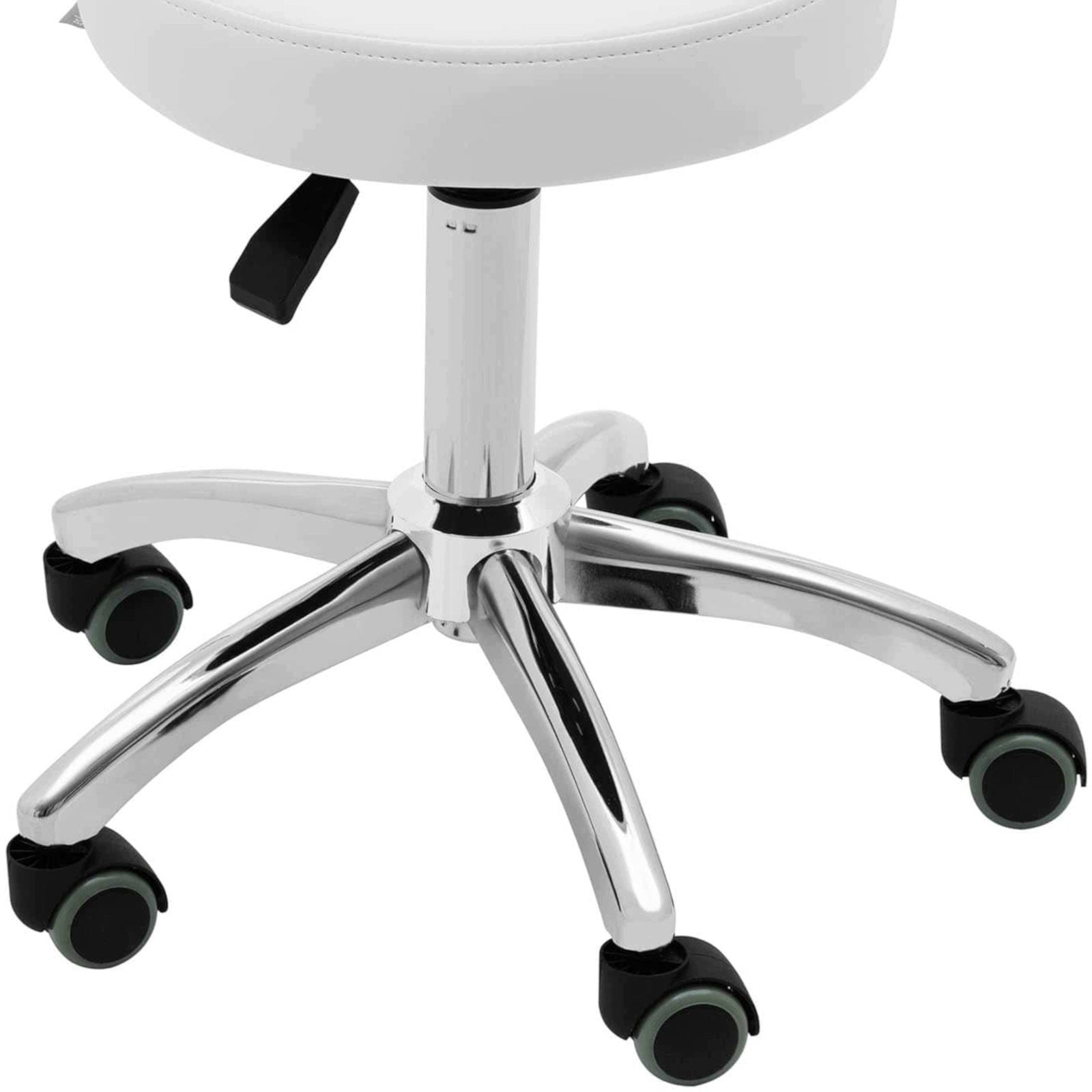 Chair stool cosmetic stool with backrest on wheels up to 150 kg ASCONA bi Product weight with unit packaging 8.77 kg