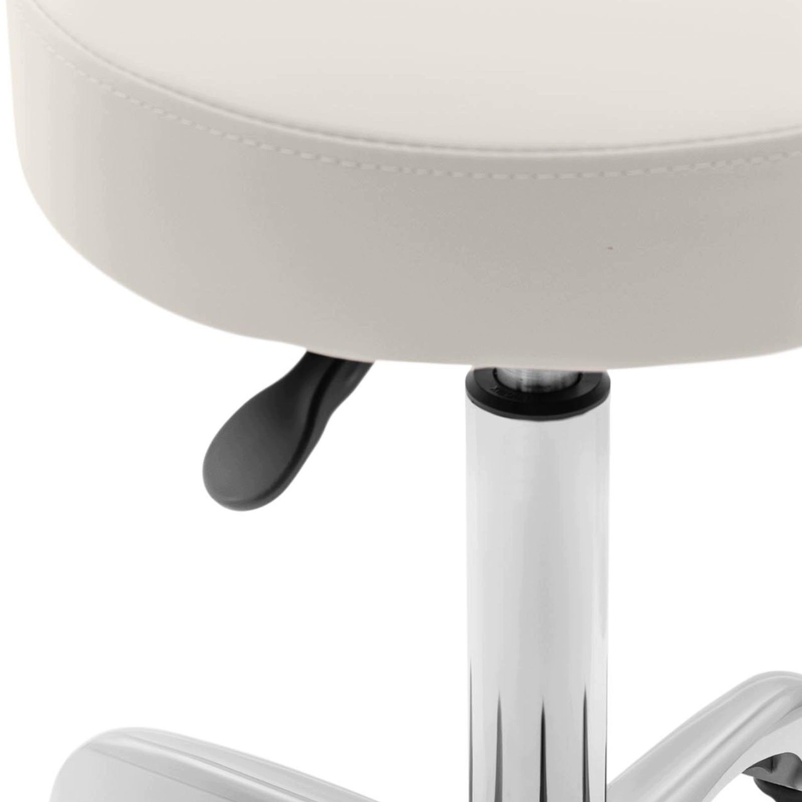 Chair stool cosmetic stool with backrest on wheels up to 150 kg WELLS beige Product weight with unit packaging 9.95 kg