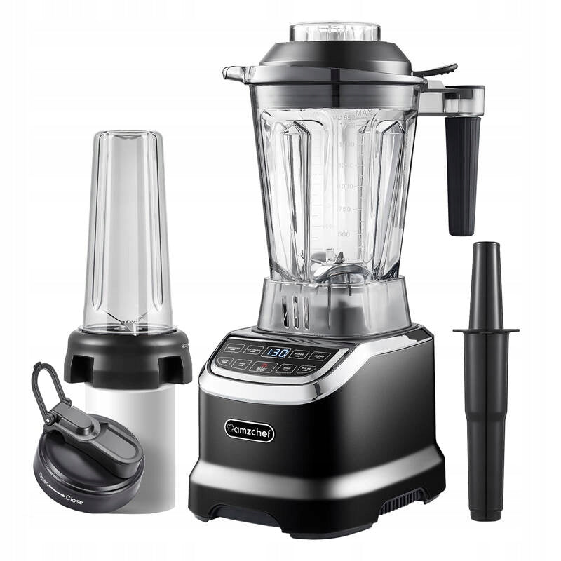 Chalice Blender Amzchef Standing Mixer Strong 1800W 1,85L Bottle 600ml