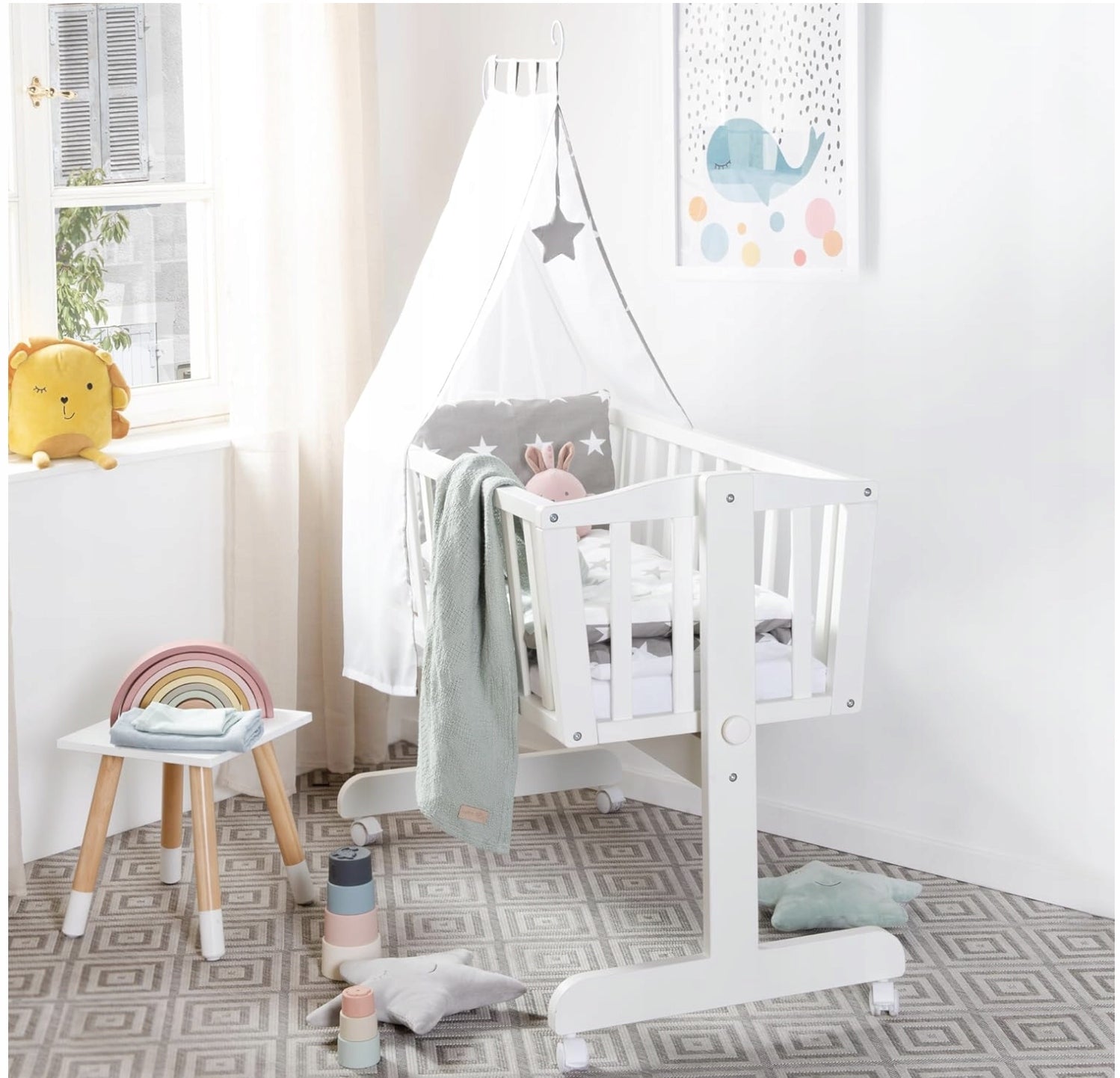 Cheap Cradle with Bedding for Infants roba Little Stars Baby Cradle40x90 Brand no brand
