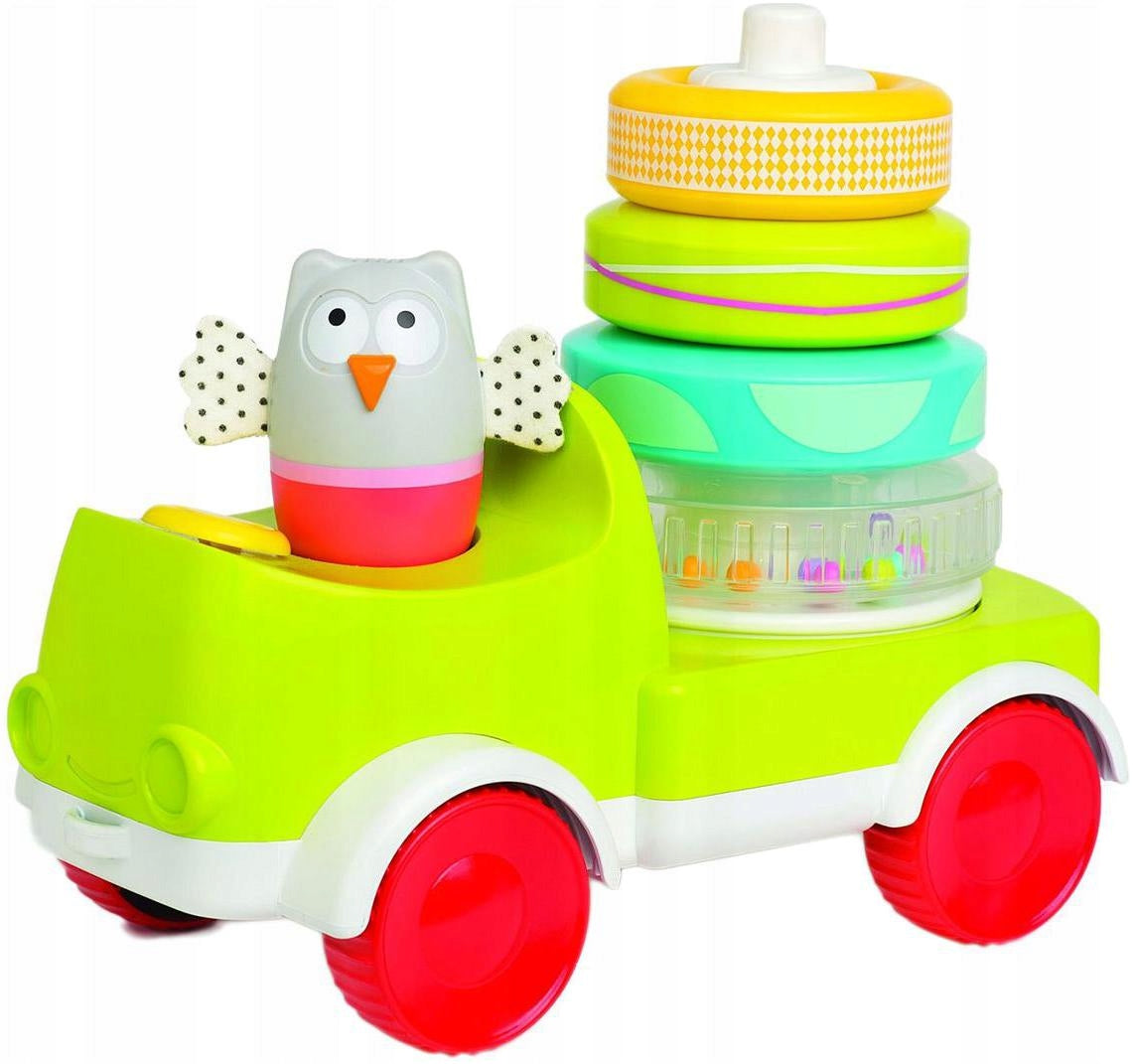 Cheerful truck Owl AUTO Tower PYRAMID educational PUZZLE toy 9m+ Character/Title other