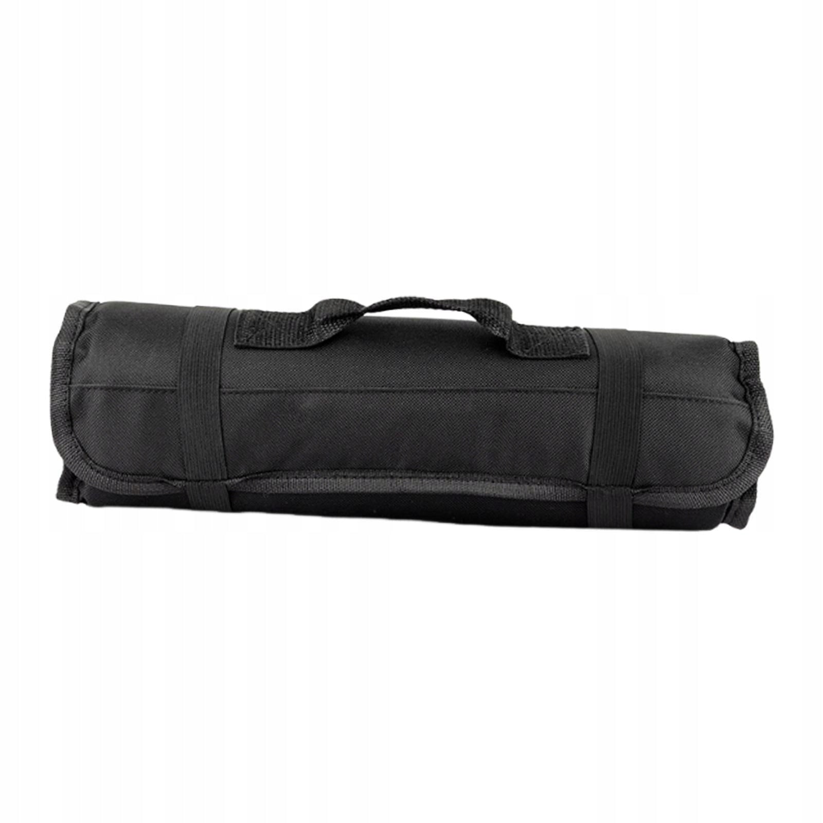 Chef Knives Bag Multi Slots Roll up Chef Knives Case for Travel Home black