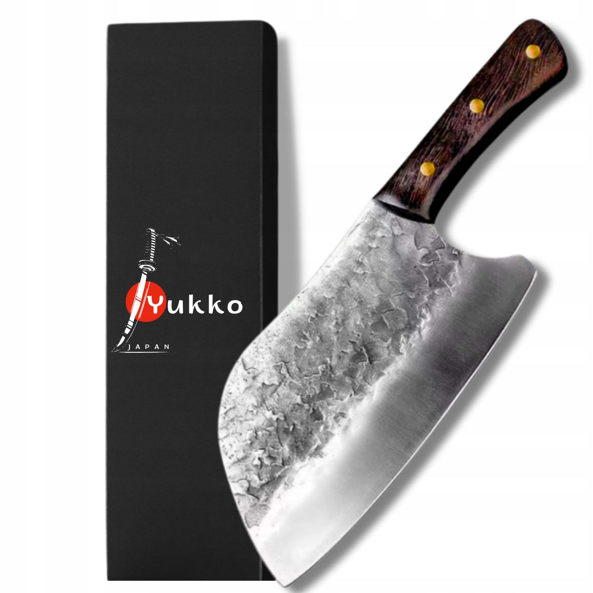 Chef's Hand Forged Cleaver Professional Precision Knife Very Sharp Packaging status original