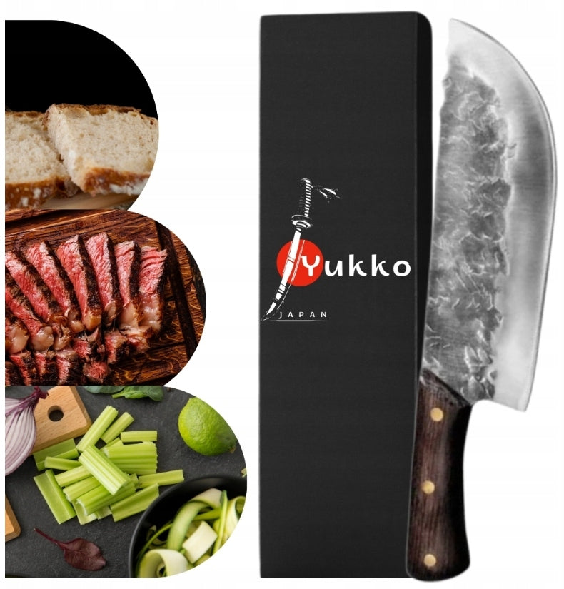 Chef's Kitchen Knife Large Very Sharp Japanese Style Yukko Japan Packaging status original