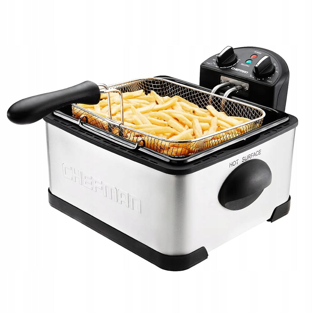 Chefman Fryer 4,5 l stainless steel, temperature control, Xl with
