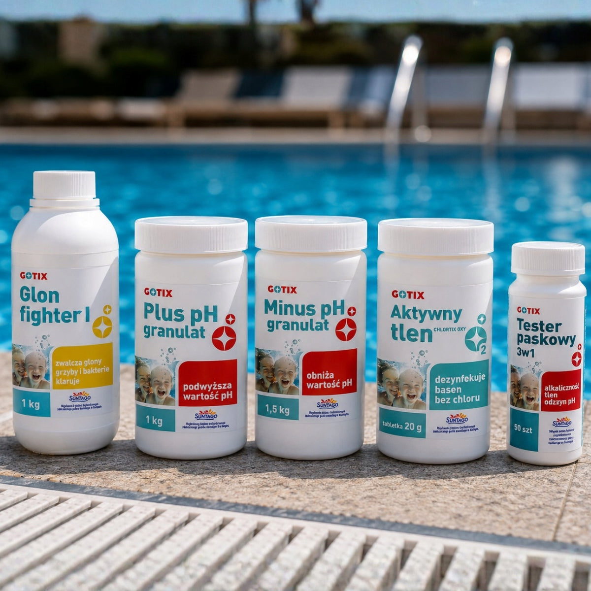 Chemistry for Pool Chlorine for Pool Starter Kit Pool Chemistry 5in1 + APP Kind cleaning agent