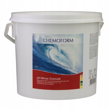Chemoform pH granules Minus 5 kg for lowering pH in pool water Manufacturer code 0811-003