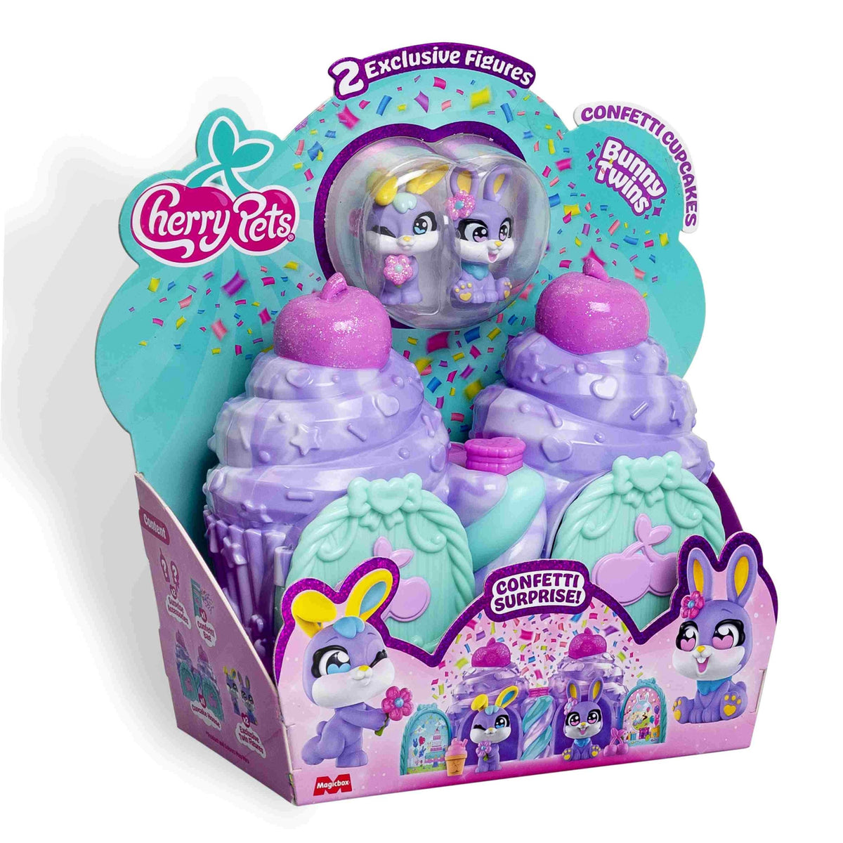 Cherry Pets Confetti Cupcakes Bunni Twins Magic Box Toys Poland