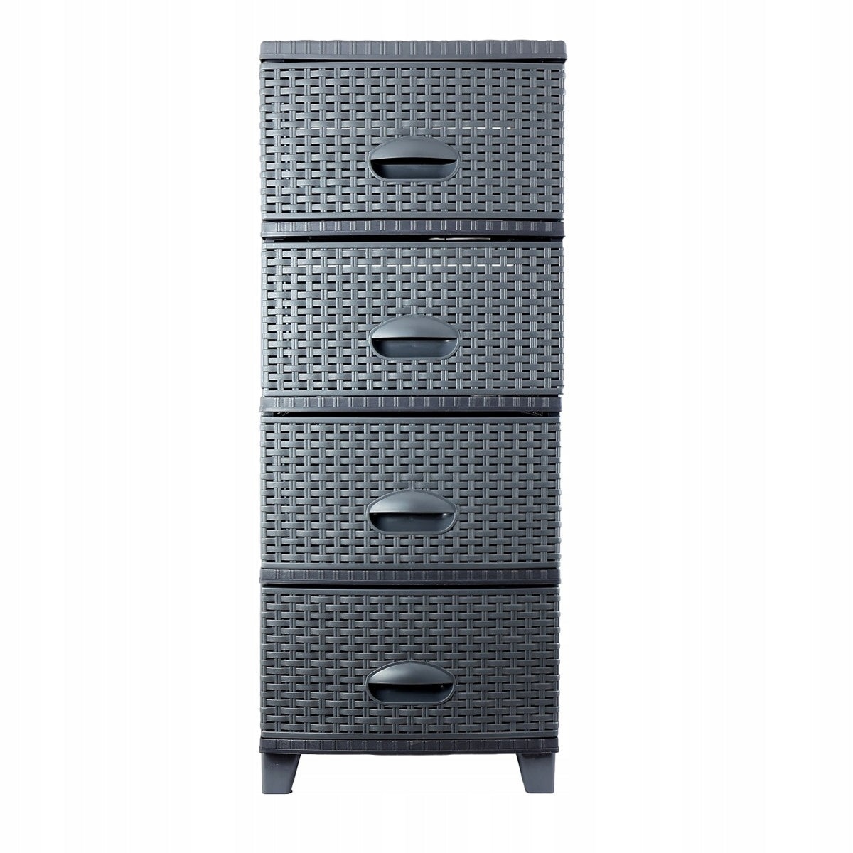 Chest of 4 drawers rattan modern 90cm HIT! for bathroom on plot garage