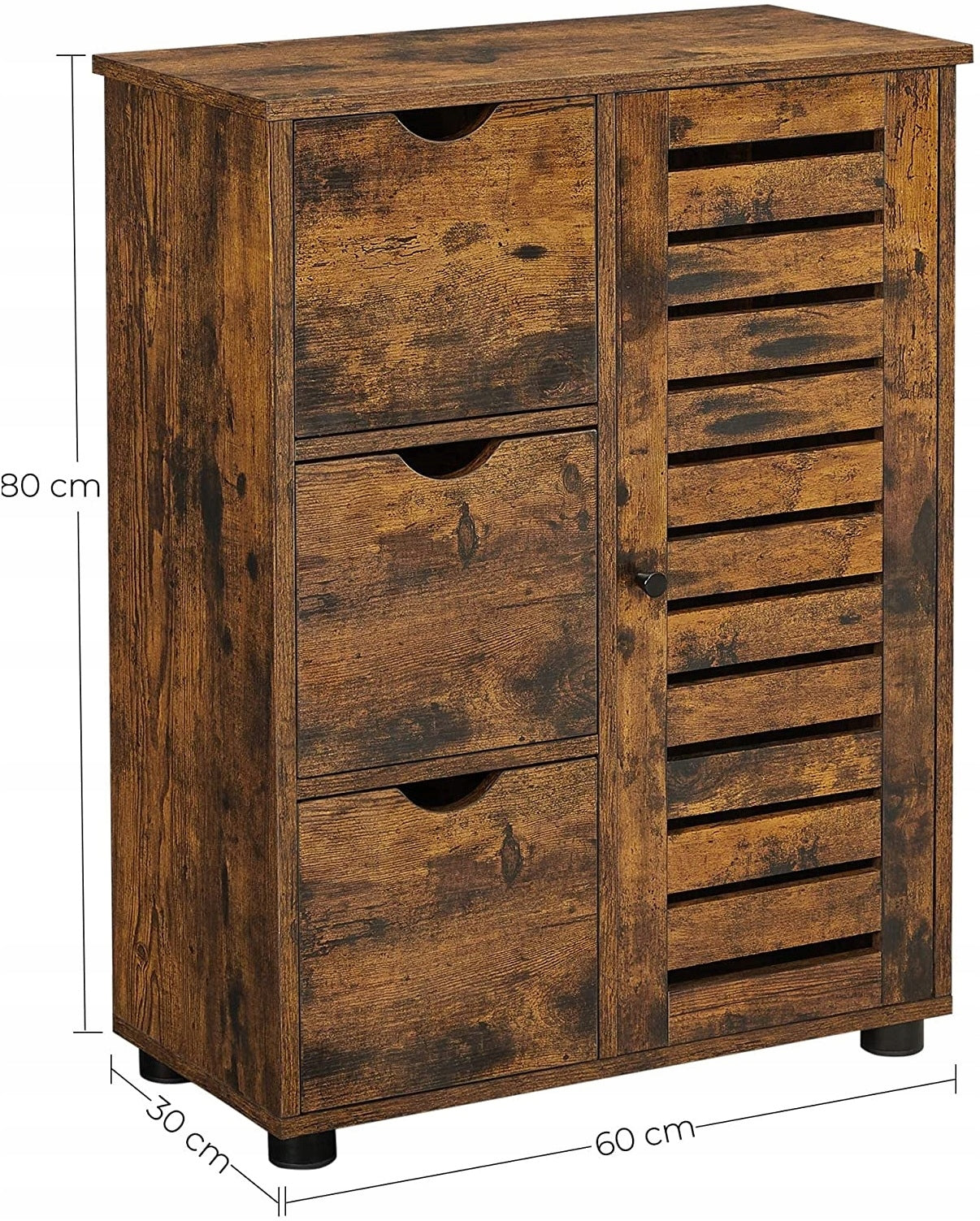 Chest of Drawers for Living Room Bedroom Bathrooms Universal Rustic LOFT with Drawers Packaging status original