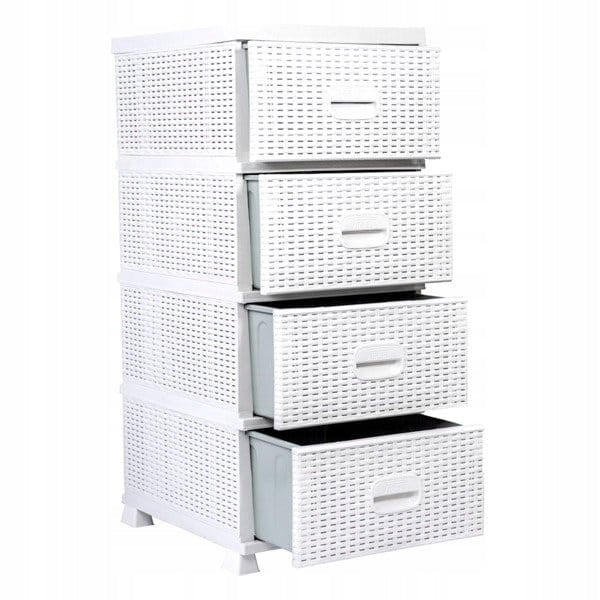 Chest of drawers cabinet K9443 white bookcase rattan bathroom Manufacturer code K9443 biała