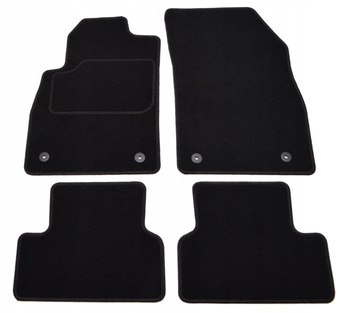 Chevrolet Cruze 2009-2014r. Black Velour Rugs - Economy.