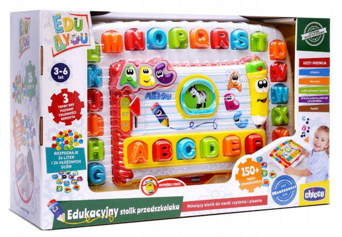 Chicco Educational Preschooler's Table For Learning to Read and Write 3-6 Years