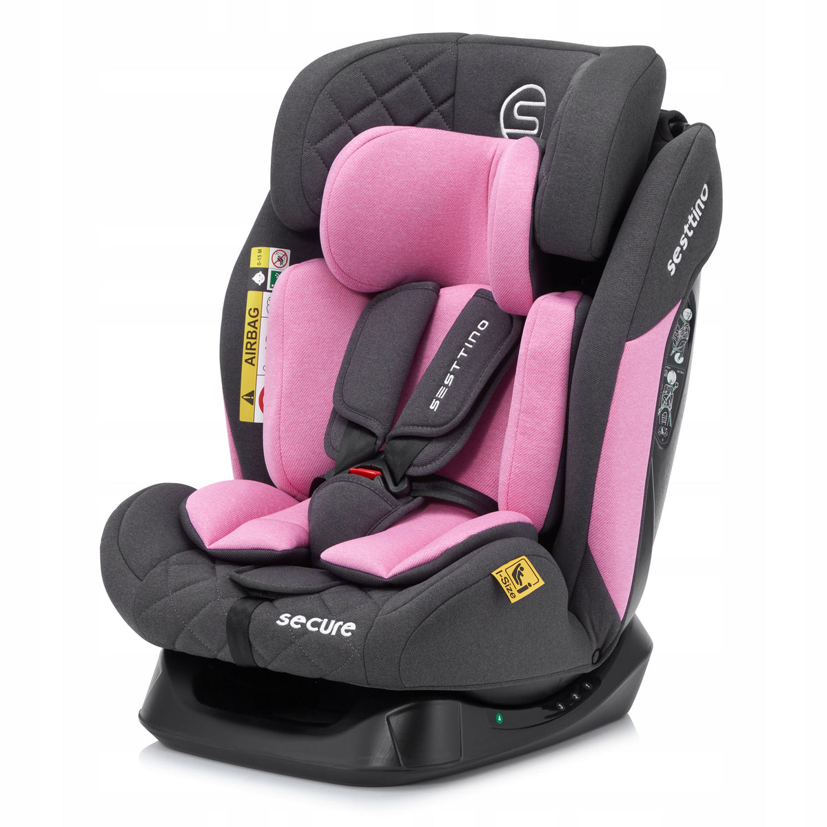 Child Car Seat 0-36kg Child Safe 40-150cm Sesttino SecurePro Manufacturer code Fotelik Samochodowy Funkcja spania