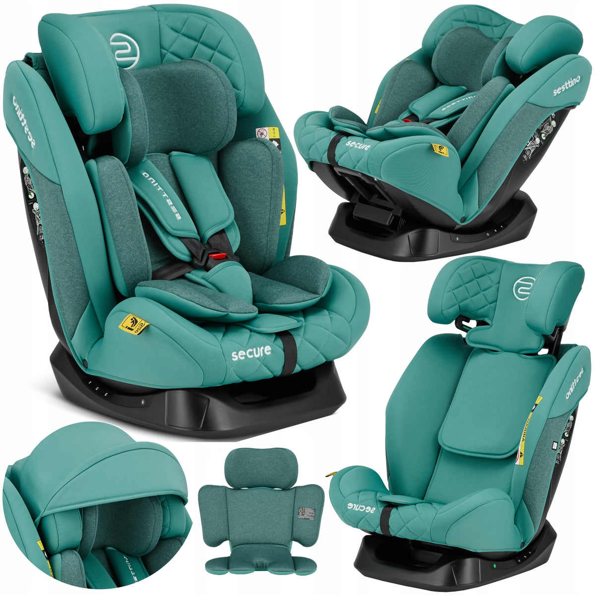 Child Car Seat 40-150cm Sesttino Secure Pro 0-36kg Comfort
