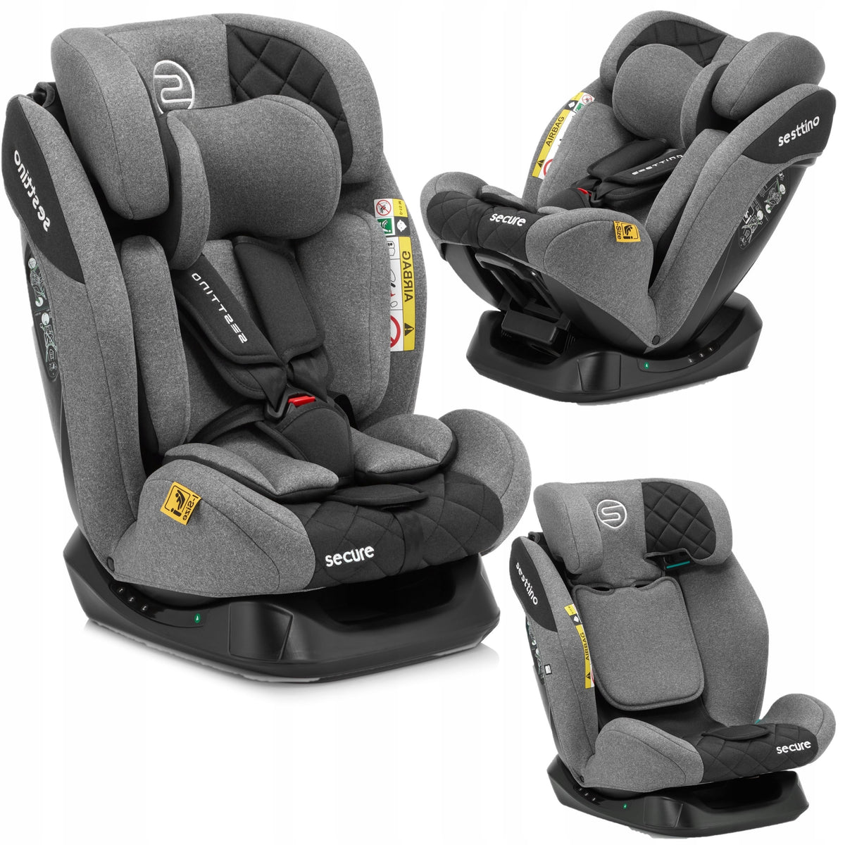 Child Car Seat Travel 40-150cm Sesttino Secure Pro 0-36kg