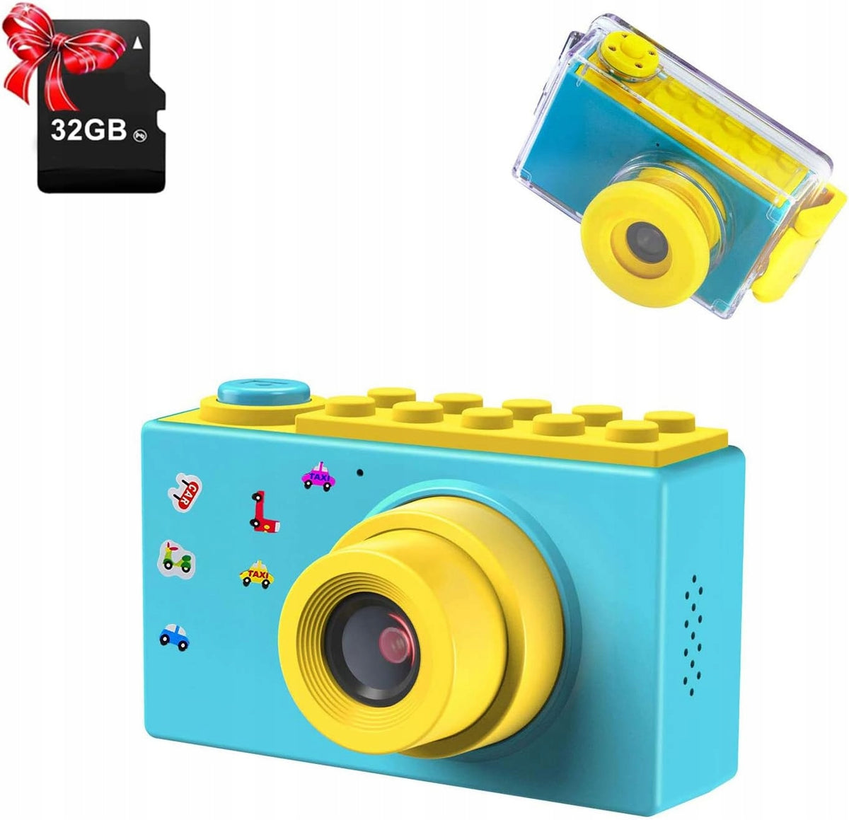 Children's Camera 8MP HD 1080p 2” LCD + 32GB Card Blue