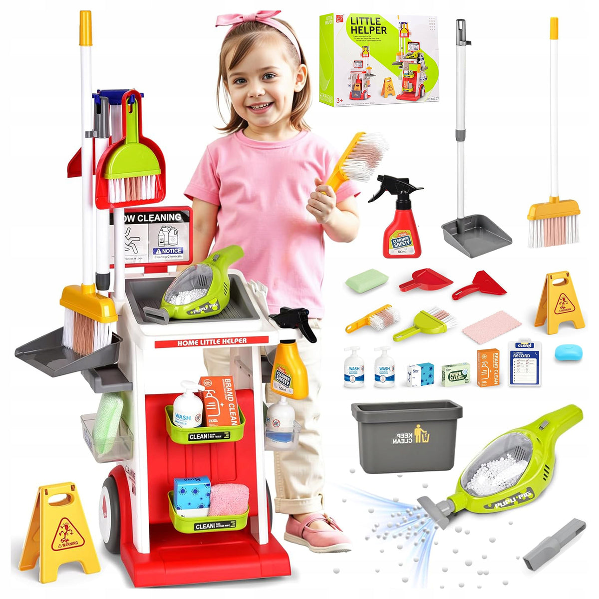 Children's Cleaning Kit 22in1 Stroller Vacuum Cleaner with F. Suction Litter