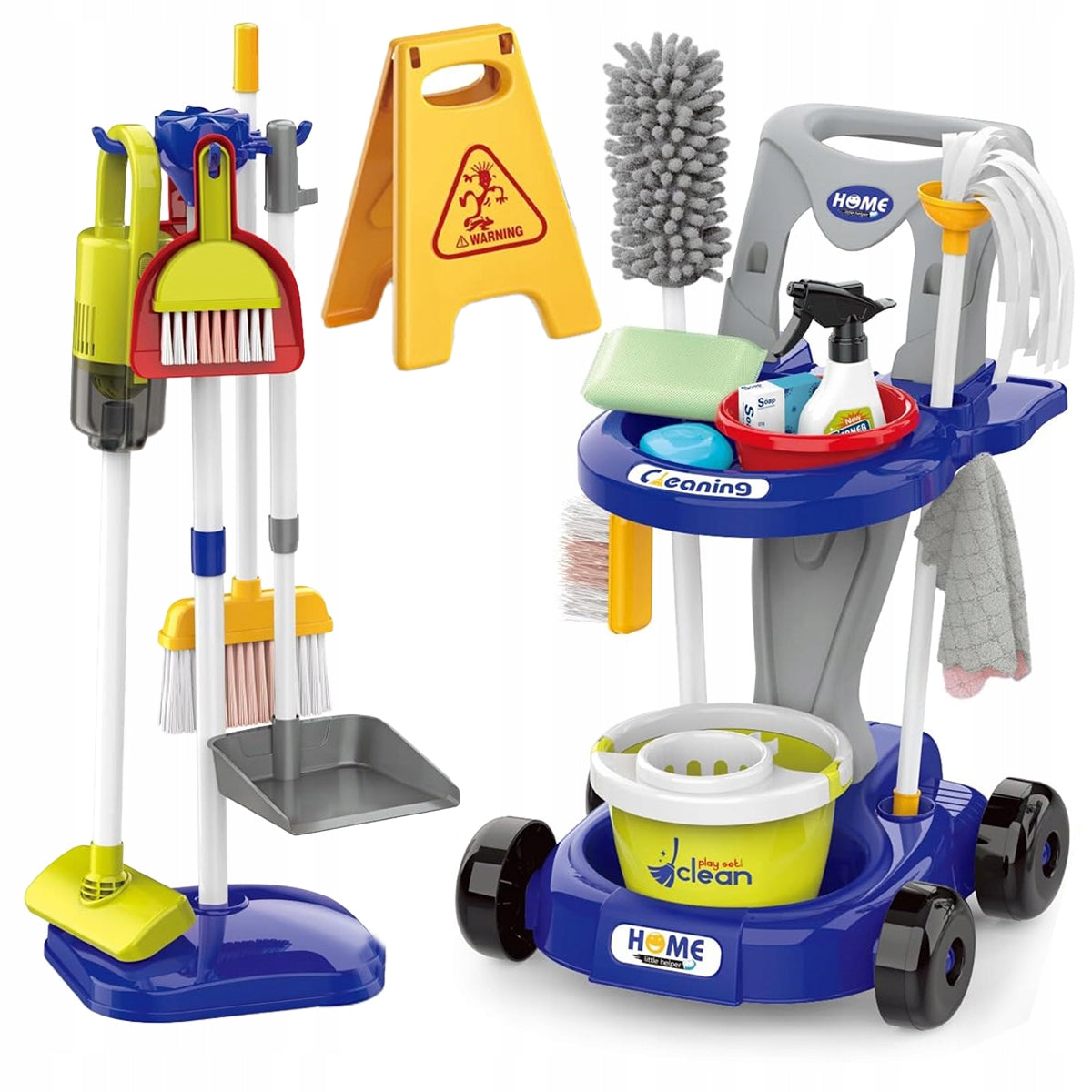 Children's Cleaning Kit 29in1 Accessories Stroller + Vertical Vacuum Cleaner Brand Stator