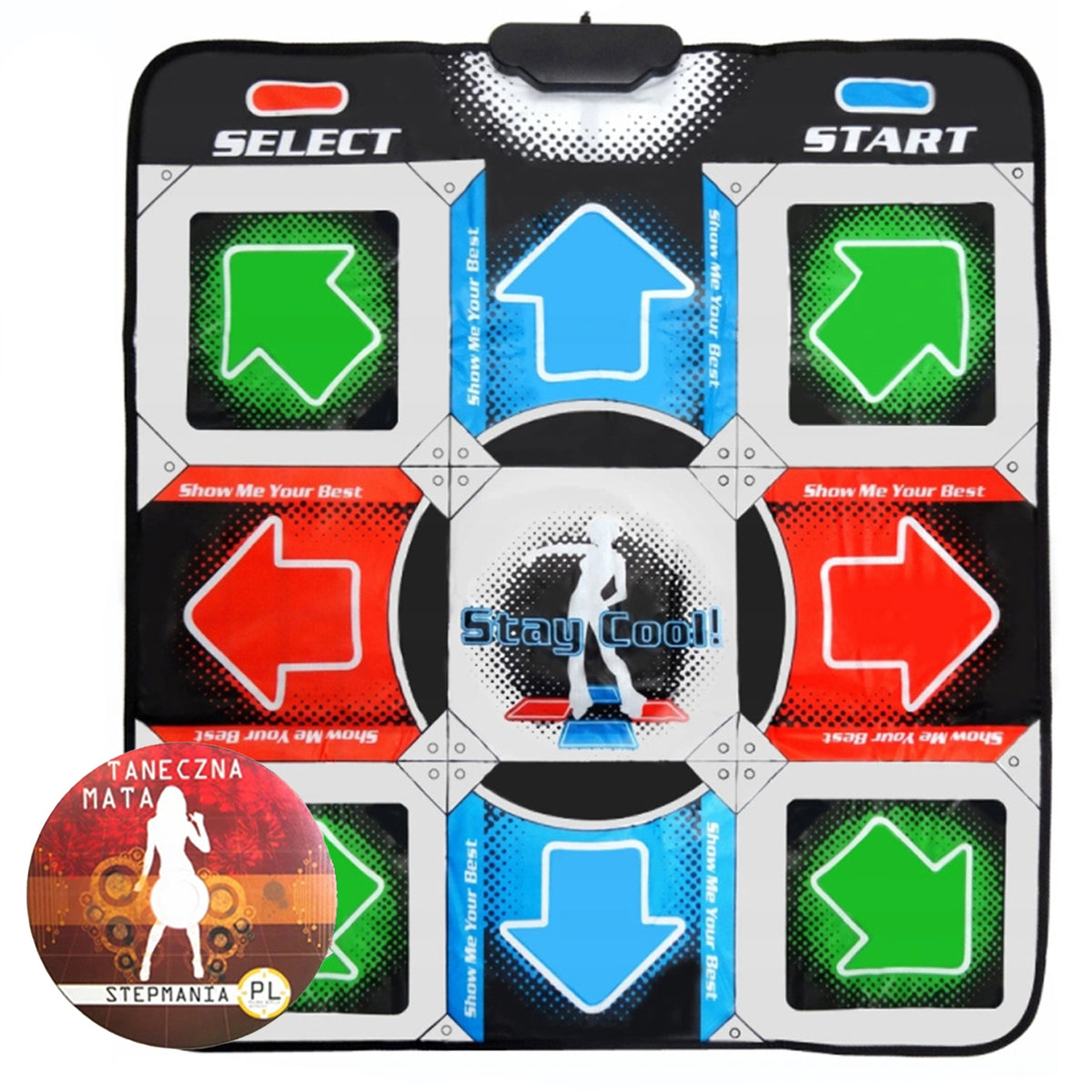 Children's Dance Mat for Musical Dance to Computer CD StepmaniaPL Packaging status original