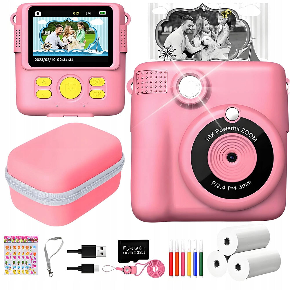 Children's Digital Camera INSTANT with Printer GIFT