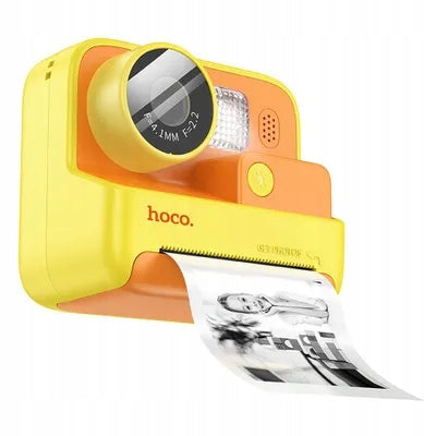 Children's Digital Camera Instant Printer Hoco 1MP HD DV200 Yellow Packaging status original