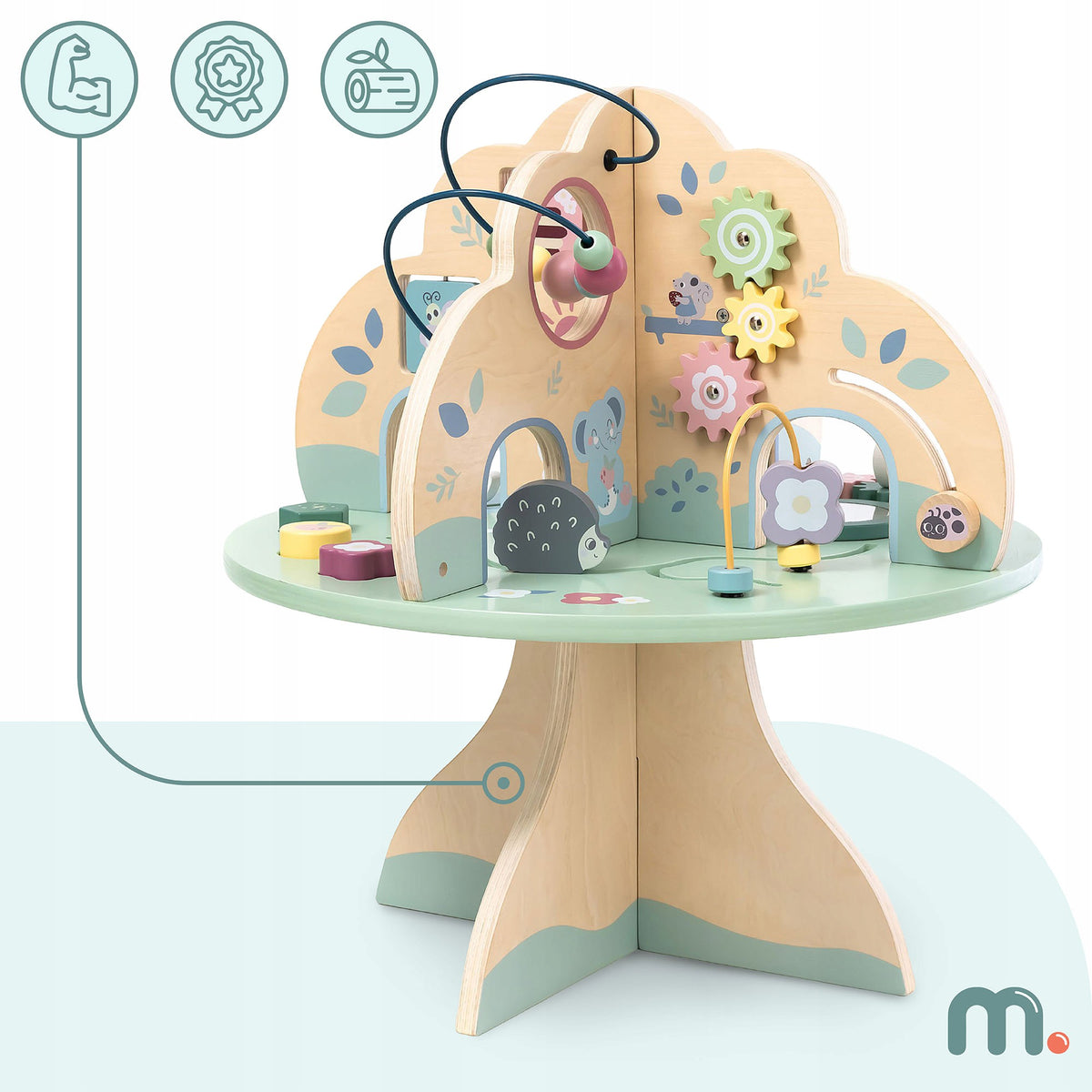 Children's Educational Table Multifunctional with High Quality Wood Packaging status original
