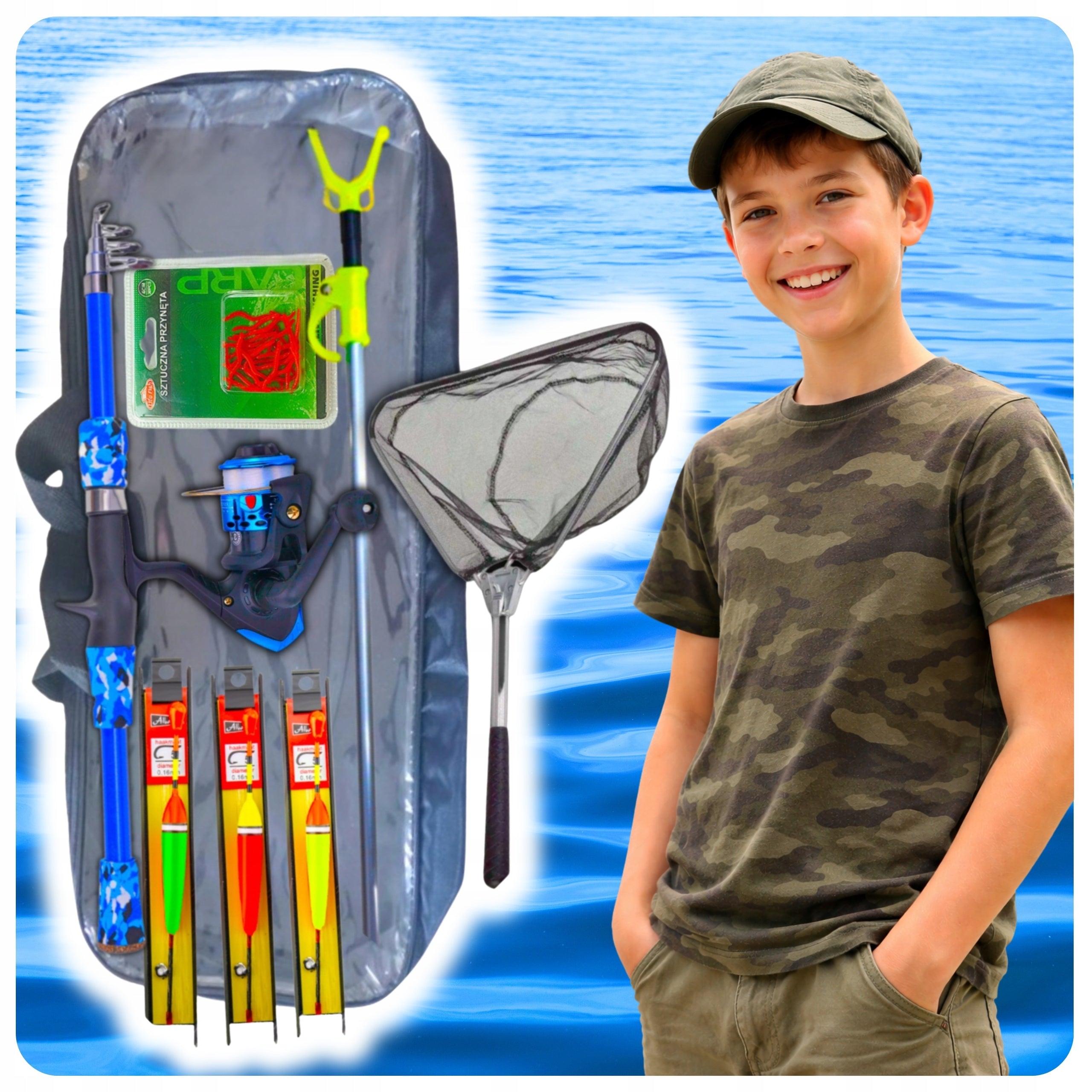 Children's Fishing Set Blue Float Fishing Rod For BeginnersXL Manufacturer code X-PIKE 124128419281