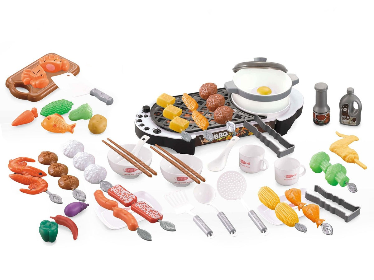 Children's Grill Set 69 Elements Light Sound Kitchen Accessories 3+ Packaging status original