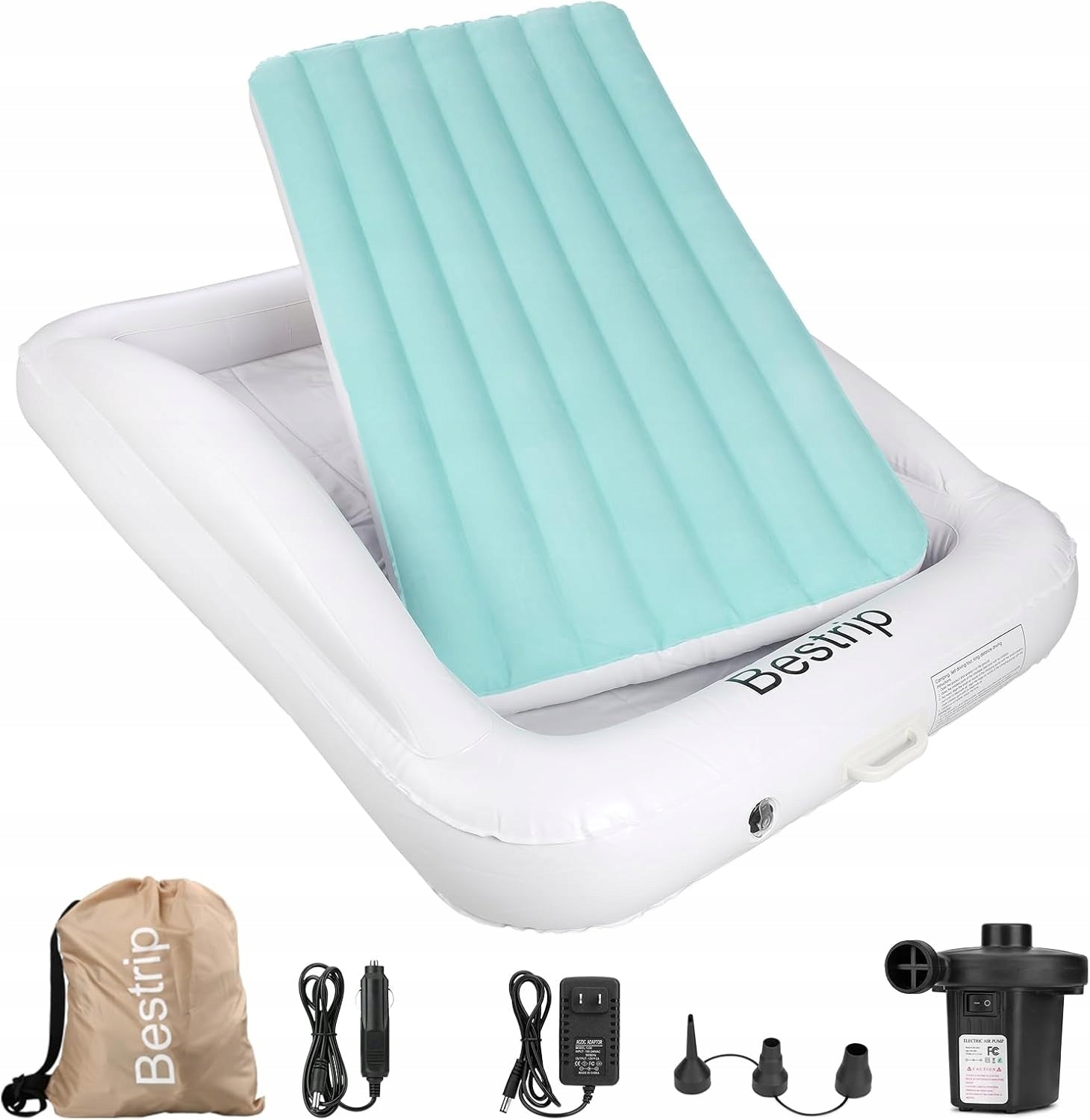 Children's Inflatable Bed with Electric Pump Travel Mattress Bestrip Packaging status original