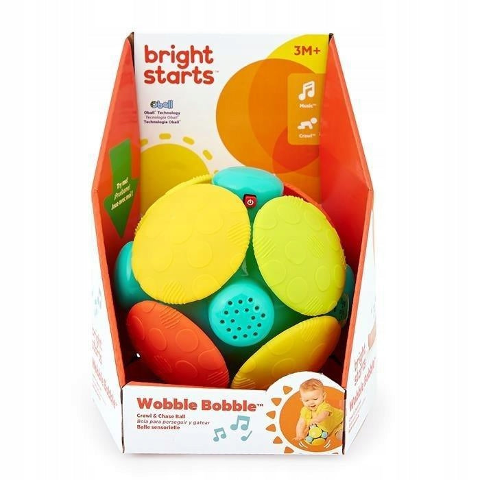 Children's Interactive Ball Sounds Movement Wobble Bobble Bright Starts Brand Bright Starts
