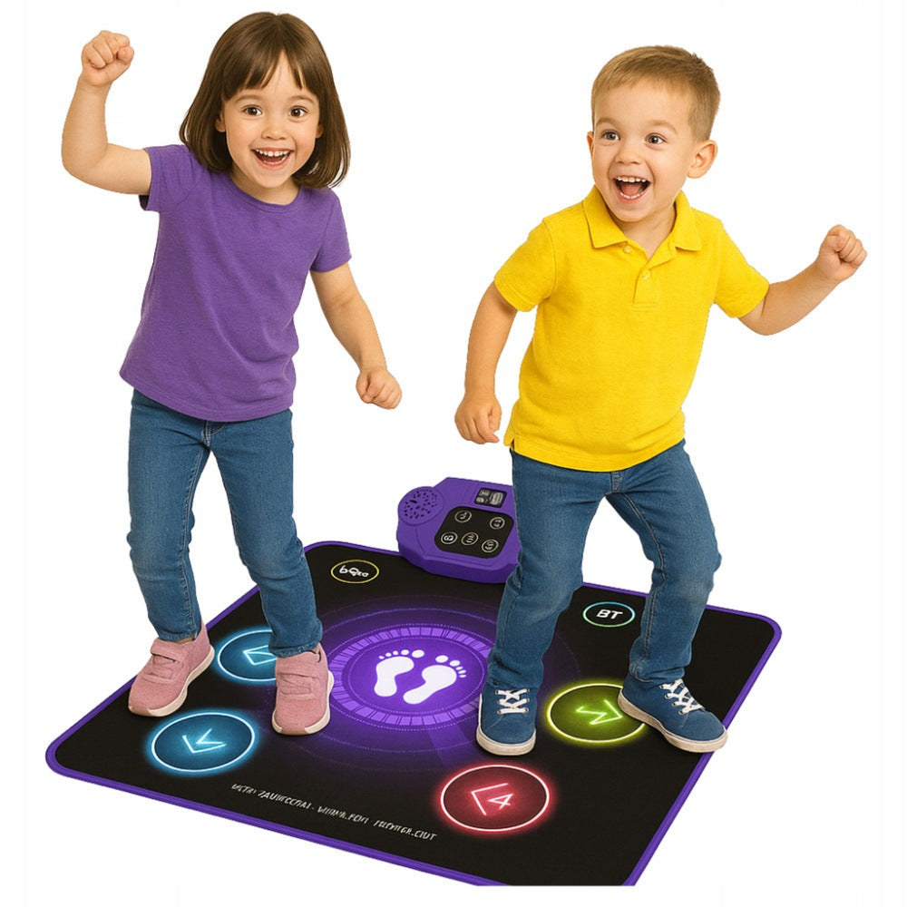 Children's Interactive Dance Mat Bluetooth 5 Modes 3 Languages Kid's age 3＋ years