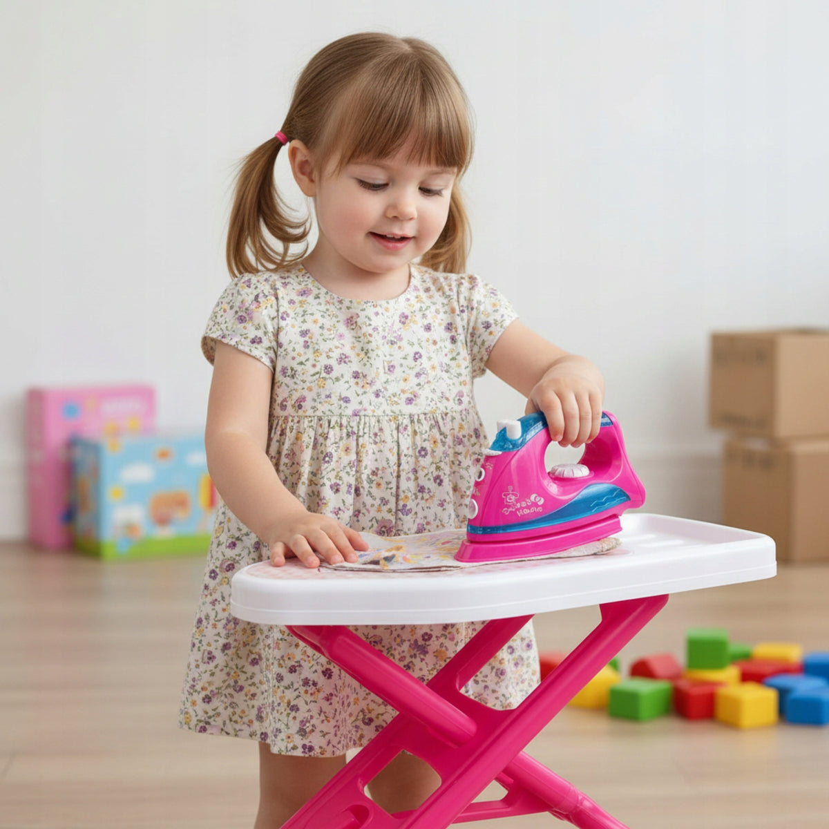 Children's Iron Like Real Water With Board Hangers SET Small Household Appliances Packaging status original