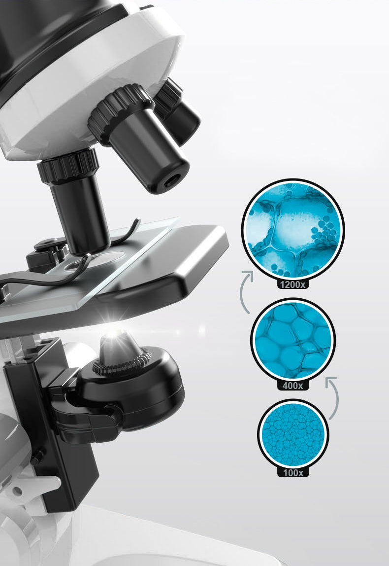 Children's Microscope Educational Set 1200x Approximation + Accessories Brand click4TOYS