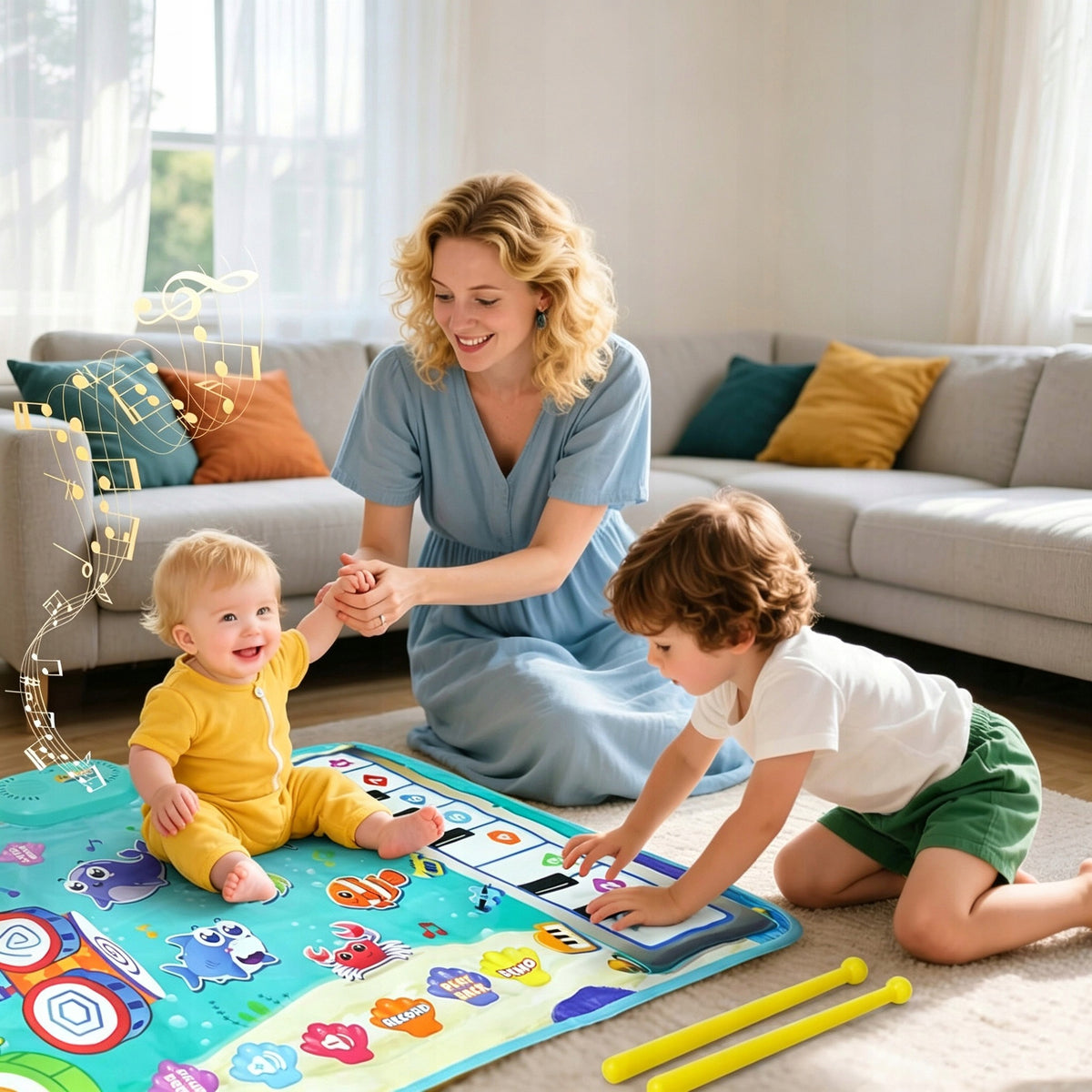 Children's Musical Dance Mat Interactive With Piano, Drum Product weight with unit packaging 0.5 kg
