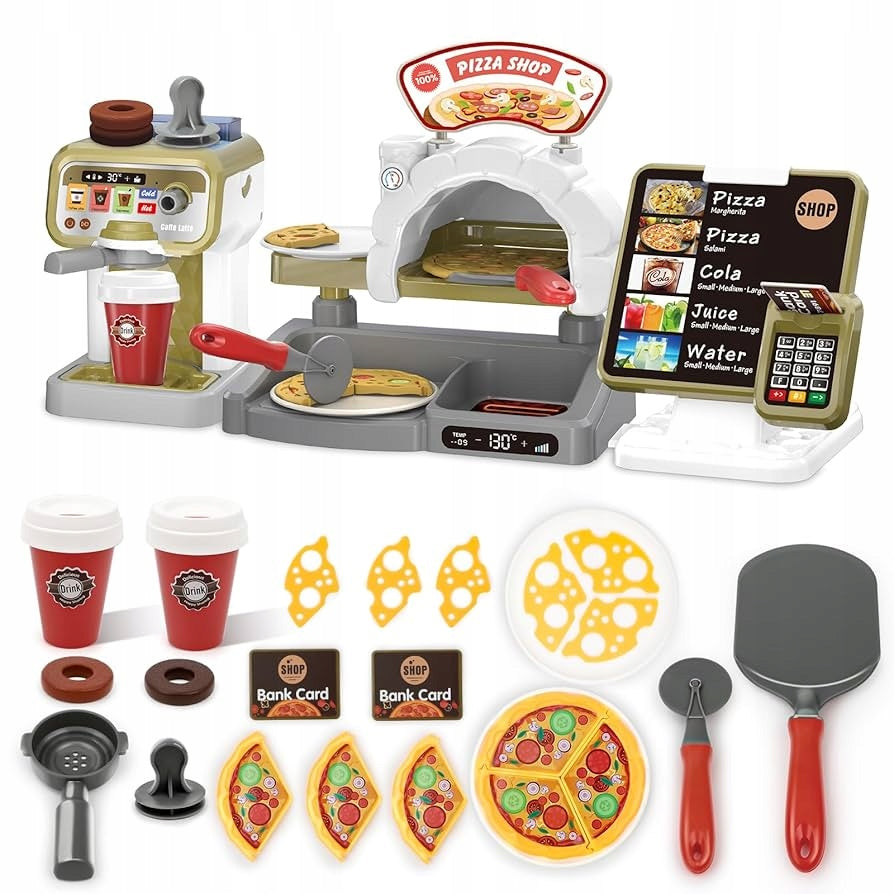 Children's Pizza Set PIZZERIA CASH REGISTER SHOP STOVE WATER MAKER EAN (GTIN) 5904161366195