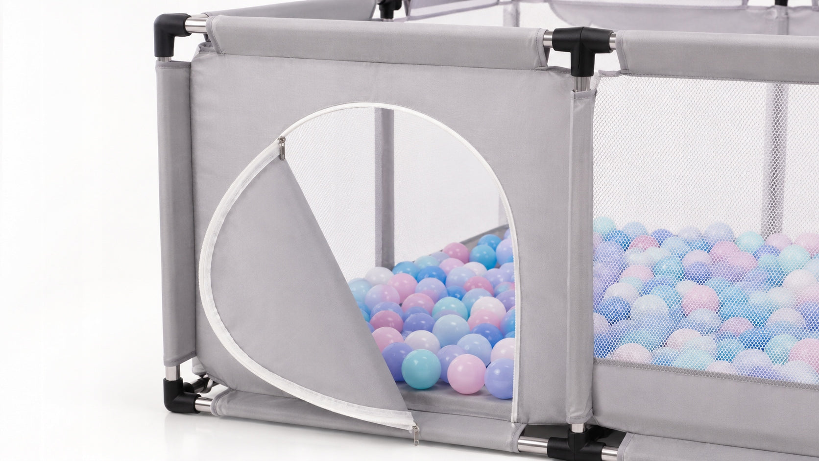 Children's Playpen Dry Pool with Balls 126x126 Square Toys Basketball Manufacturer code Aksaraj Kojec Dziecięcy