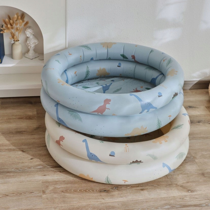 Children's Pool Pumped Garden Beach Paddling Pool Dinosaurs Blue 120 cm XXL Volume 200 l