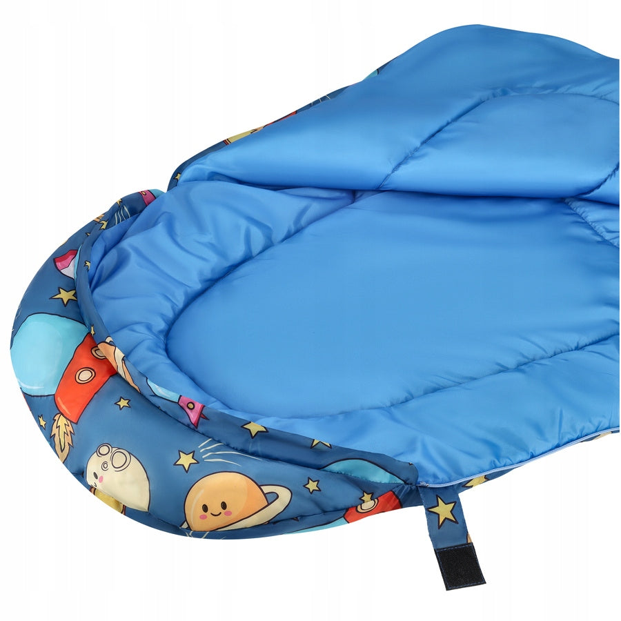 Children's Sleeping Bag Hiking Camping Mummy With Backpack 170x60 cm SPACE Brand Nils Camp