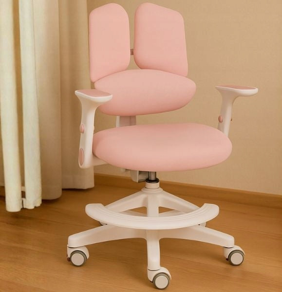 Children's Swivel Chair for Children's Learning Desk Pink Ergonomic Packaging status original