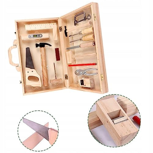Children's Tool Box Wooden DIY Hammer Set Packaging status original