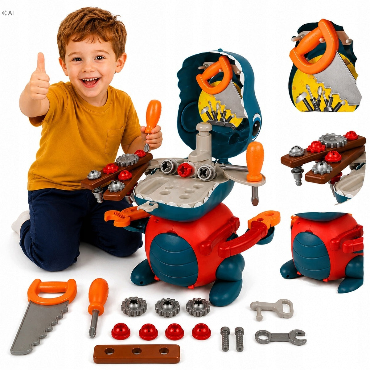 Children's Tool Set DINOSAUR DIY Kit SMALLMASTER