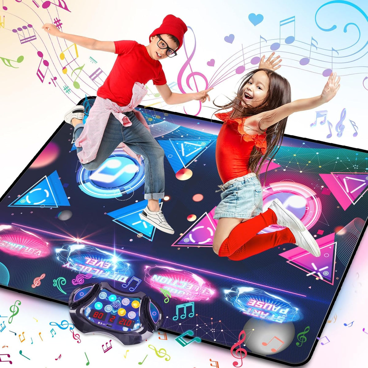Children's Toy Dance Mat With Music Dance Double With 12 Games Packaging status original