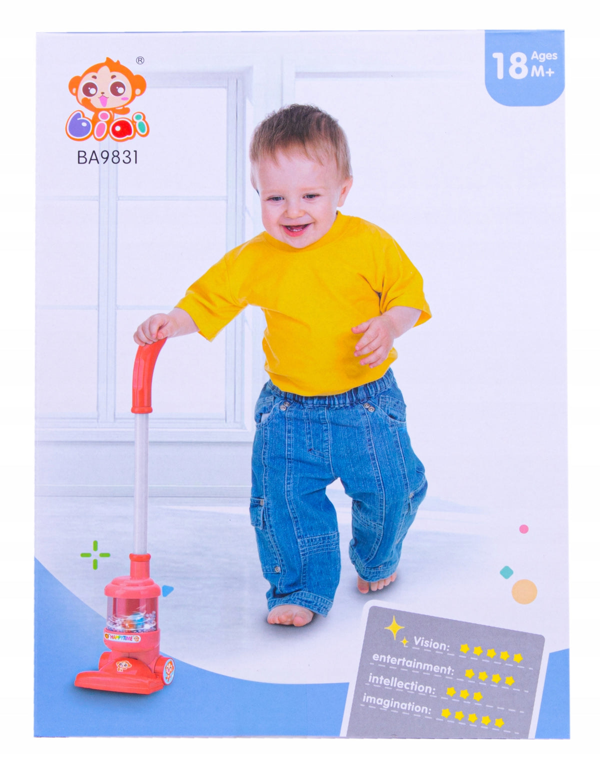 Children's Turbine Vacuum Cleaner Collecting Small Elements For Children Small Agd Color red