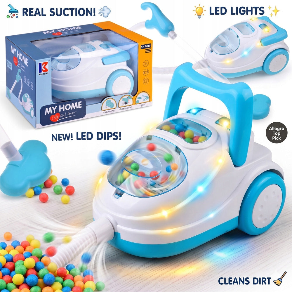 Children's Vacuum Cleaner Interactive Sound Light Small Household Appliances Cleaning Home Packaging status original