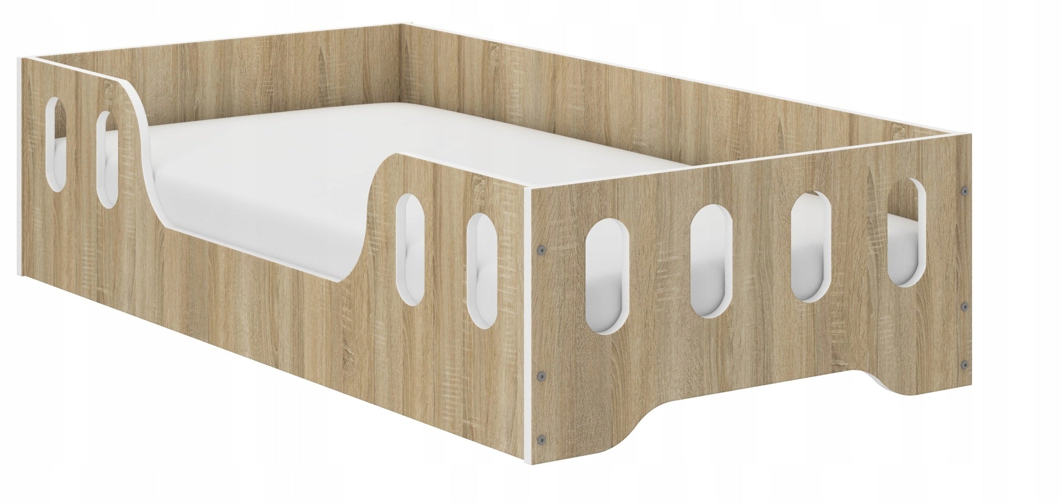 Children's bed Montessori LAKI 140x70 Sonoma or White
