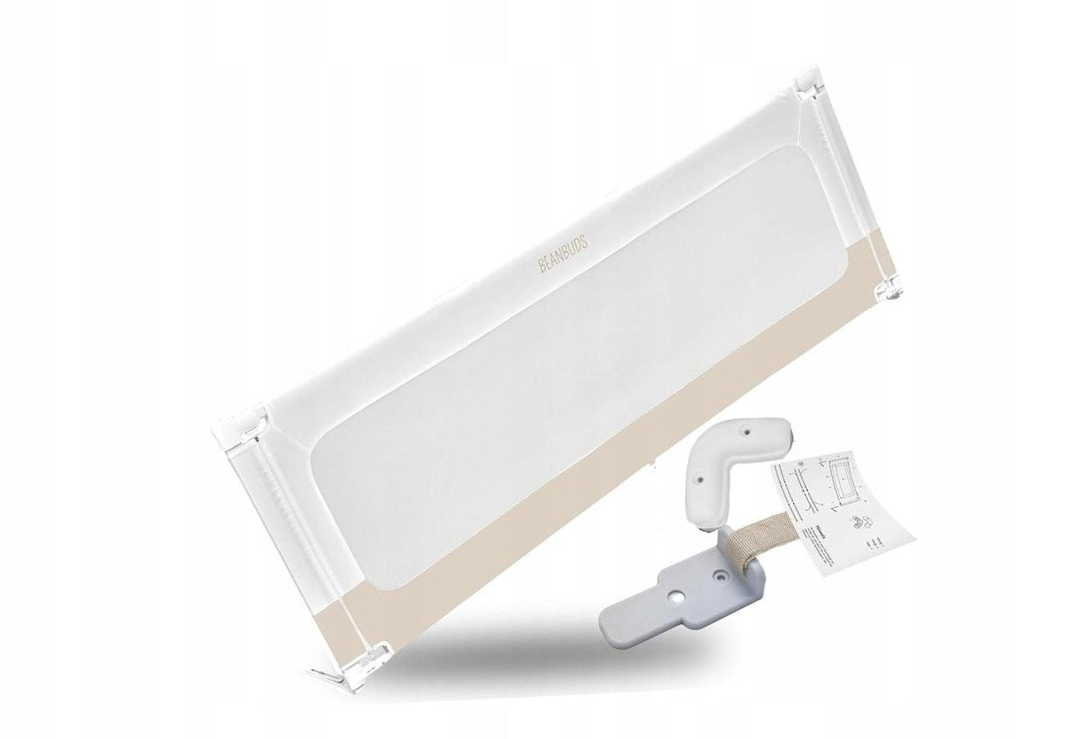 Children's bed barrier BEANBUDS 200x90 cm beige adjustable