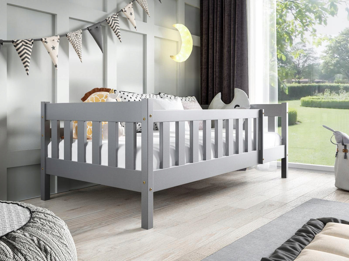 Children's bed low FIELDS 160x80 grey