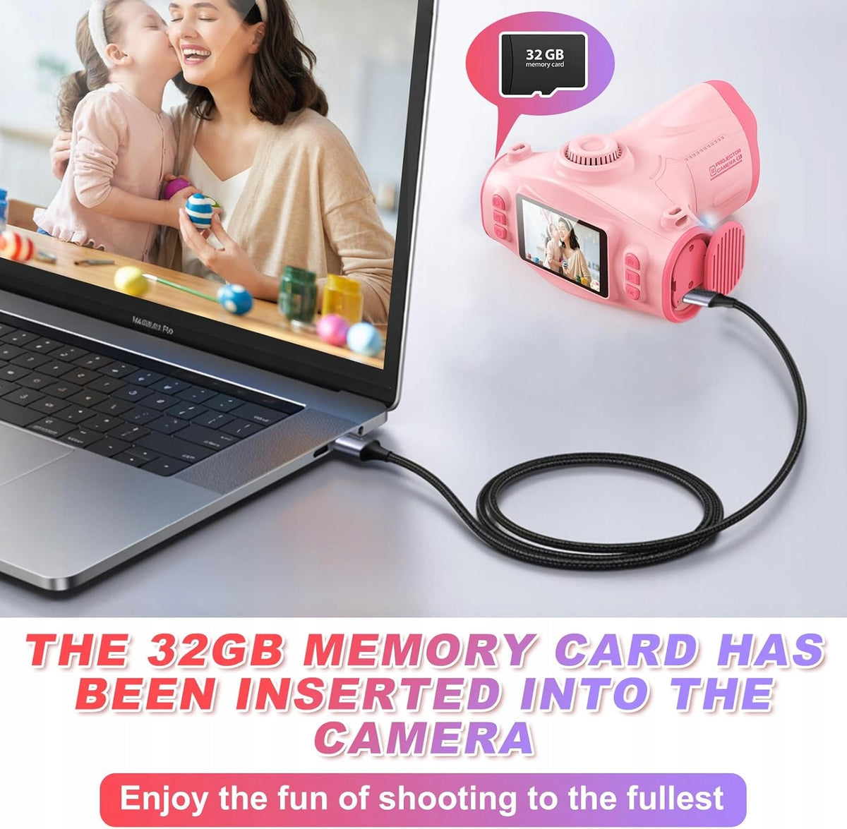 Children's camera CAMERA with projector function large screen 1080P video camera Manufacturer code ULEWAY H92