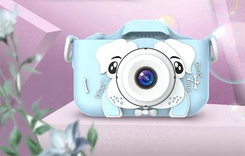 Children's camera R2 X5 dog 8 Mpx blue